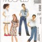 MCCALLS 2653 SEWING PATTERN FOR GIRLS' TOP, SKIRT AND PANTS IN TWO LENGTHS SZ 7,8,10