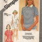 SIMPLICITY 9854 SEWING PATTERN FOR MISSES PULLOVER TOPS SIZE 10-14