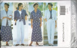 BUTTERICK 5008 MISSES' MISSES' PETITE  JACKET, SHIRT, SKIRT, & PANTS