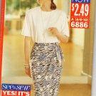 BUTTERICK 6886 MISSES' TOP, & SKIRT
