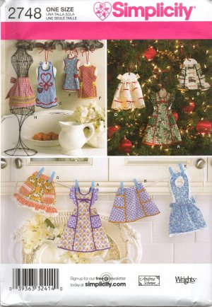 SIMPLICITY 2748 Christmas Ornaments Craft  Pattern