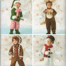 SIMPLICITY 2537 SEWING PATTERN-TODDLERS' CHRISTMAS OUTFITS, REINDEER, ELF, GINGERBREAD BOY, SNOWMAN
