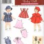 Simplicity 3879 SEWING PATTERN FOR WARDROBE FOR BABY DOLLS IN THREE SIZES