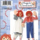 SIMPLICITY 2510 SEWING PATTERN FOR TODDLERS' & CHILDS' COSTUME-RAGGEDY ANN & ANDY SZ 3-8