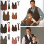 SIMPLICITY 4762 SEWING PATTERN FOR MEN'S & BOYS VESTS & TIES