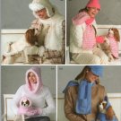 SIMPLICITY 4316 SEWING PATTERN FOR MISSES' HATS, SCARF, GLOVES  & DOG CLOTHES