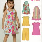 NEW LOOK (Simplicity) 6908 Sewing Pattern for Girls' Dresses, Top, & Pants SZ 3-8