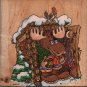 MOOSE CREEK CROSSING "NATURE CALL" Wood Mounted RUBBER STAMP 4" x 3 1/2"