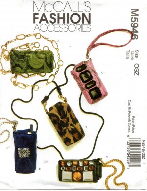 MCCALLS M5946  FASHION ACCESSORIES - CELL PHONE, MP3 PLAYER AND PERSONAL PLANNER CASES