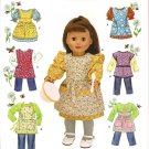 Simplicity 2761 Sewing Pattern for 18" Doll  Clothes & Apron