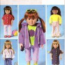 Butterick B4089 Craft  Pattern 18" Doll Wardrobe