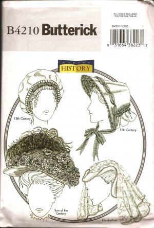 BUTTERICK B4210 HISTORICAL HATS