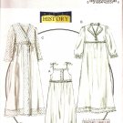 BUTTERICK B5544 MISSES' NIGHTGOWN, ROBE & SLIPPERS  COSTUME-HISTORICAL  SZ 4,6,8,10,12,14