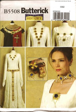 BUTTERICK B5508 CRAFT HISTORICAL JEWELRY: