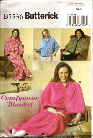 BUTTERICK B5536 MISSES' PATTERN FOR LOUNGE WRAPS