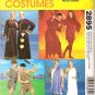 MCCALLS 2895 COSTUME - MISSES AND MENS DEVIL, ROMAN, CAVE, KING & QUEEN OF HEARTS,
