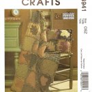 MCCALLS M4941 PATTERN- FAT QUARTERS RUSTIC QUILT & PILLOW MCCALLS M4941 PATTERN- FAT QUARTERS RUSTIC QUILT & PILLOW