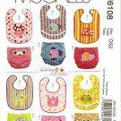McCalls M6108 SEWING PATTERN FOR INFANTS' BIBS & DIAPER COVERS