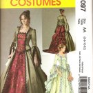 MCCALLS M6097 SEWING PATTERN FOR MISSES' VICTORIAN COSTUME SZ 6,8,10,12