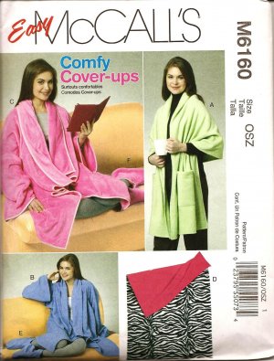 McCALL'S M6160 Sewing Pattern for Misses' Shawl, Blankets and Booties