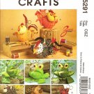 McCall's M5291 Craft SEWING PATTERN FOR ANIMAL SEWING CADDIES McCall's M5291 Craft SEWING PATTERN FOR ANIMAL SEWING CADDIES