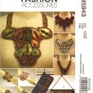 McCALLS M5943 CRAFT SEWING PATTERN - CLUTCH, CUFFS AND NECKLACES
