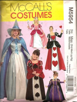 MCCALLS M5954 - SEWING PATTERN FOR CHILDREN'S AND GIRLS' STORYBOOK COSTUMES
