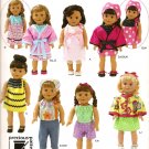 Simplicity 0482 Craft Sewing Pattern for 18" Doll Clothes