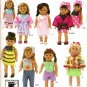 Simplicity 0482 Craft Sewing Pattern for 18" Doll Clothes