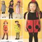 Simplicity 2304 Sewing Pattern for Toddler Costume - Lady Bug, Bee, Pumpkin, Dog, Witch & Princess