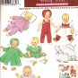 Simplicity 4707 Craft Sewing Pattern for Baby Doll clothes SZ 12"-14, 16"-18", 20"-22"