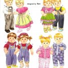 Simplicity 4268 Craft Sewing Pattern for 15" Doll Clothes.