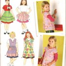 SIMPLICITY 4286 SEWING PATTERN FOR CHILD'S APRONS SZ 3, 4, 5, 6, 7, 8