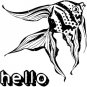Inkadinkado Hello Fish Clear Mini