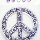 Scrappy Cat Everyday PEACE Symbol Clear Stamp JEWELS