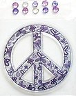 Scrappy Cat Everyday PEACE Symbol Clear Stamp JEWELS