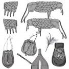 BUTTERICK B5580 SWORD HOLDER, BAGS, POUCH, BRACERS, SHOULDER COVERS AND FEATHER PIN