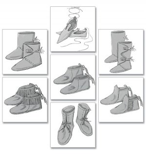 BUTTERICK B5233 HISTORICAL FOOTWEAR