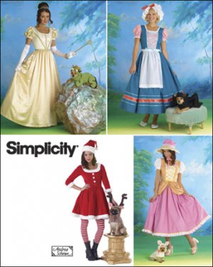 SIMPLICITY 2827 SEWING PATTERN FOR MISSES COSTUME- Misses & Dog Costumes SZ 14-20
