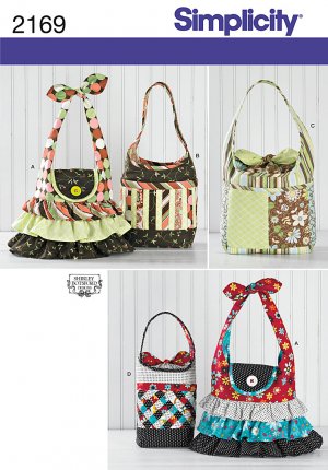 SIMPLICITY 2169 SEWING PATTERN FOR FASHION ACCESSORIES - HAND BAGS