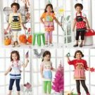 SIMPLICITY 1954 Child's costume aprons -holiday fashion accessories, in three sizes S, M & L