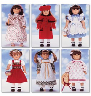 BUTTERICK B5589 18" (46cm) Doll Clothes