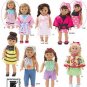 SIMPLICITY 2302 Craft Sewing Pattern for 18" Doll Clothes
