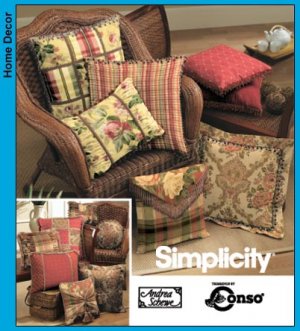 SIMPLICITY 5685 SEWING PATTERN FOR HOME DECORATING - EASY PILLOWS