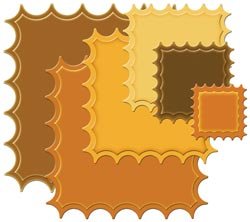 Spellbinders Nestabilities Lrg Classic Inverted Scalloped Square Die Template S4-196