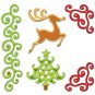 Spellbinders SHAPEABILITIES Fanciful Holiday Christmas Die Template S4-287