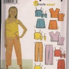 SIMPLICITY 9780 SEWING PATTERN FOR GIRLS' TOP, CAPRI PANTS & SKIRT SIMPLICITY 9780 SEWING PATTERN FOR GIRLS' TOP, CAPRI PANTS & SKIRT