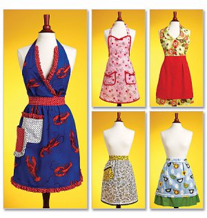 BUTTERICK B5474 APRONS-   SZ: SML-MED-LRG