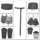 BUTTERICK B5371 MISSES'/MEN'S WRIST BRACERS, CORSET, BELT AND POUCHES