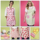 MCCALLS M6092 Sewiing Patterns for Aprons, Mitt and Trivets